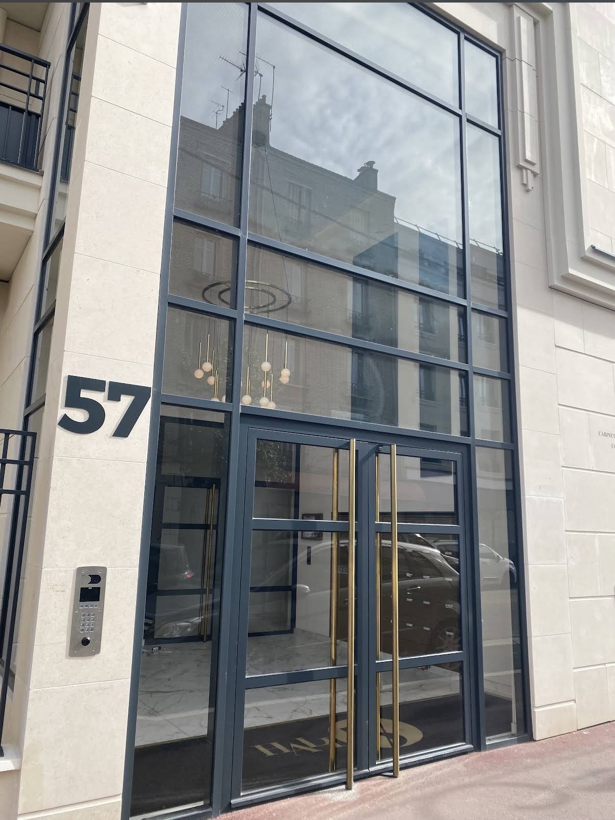 Entrée du 57 avenue du Bac à Saint-Maur-des-Fossés